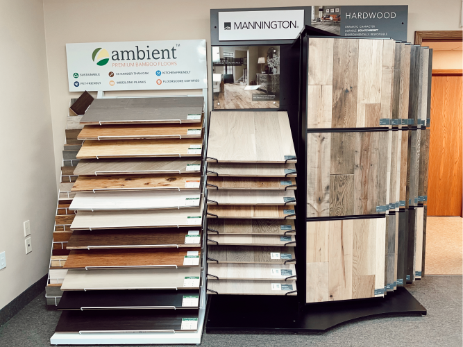 A rack of ambient bamboo as an Ambient Flooring Distributor